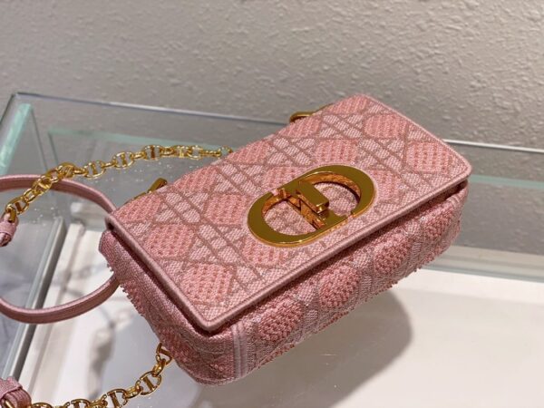 1:1 Replica Christian Dior Medium Dior Caro Bag Pink, For Women, Women’s Handbags 25.5cm/10in CD