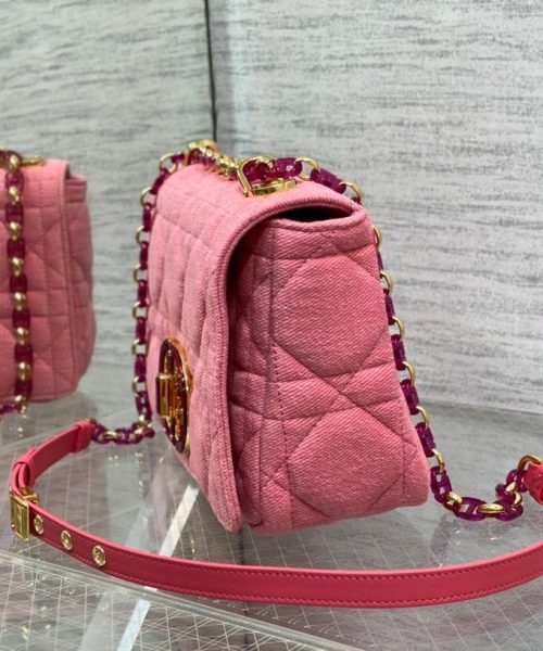 1:1 Replica Christian Dior Medium Dior Caro Bag Pink, For Women, Women’s Handbags 25.5cm/10in CD M9242WTJF_M929