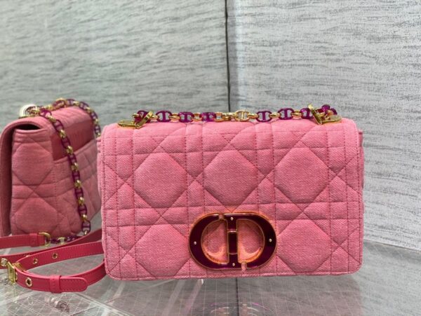 1:1 Replica Christian Dior Medium Dior Caro Bag Pink, For Women, Women’s Handbags 25.5cm/10in CD M9242WTJF_M929