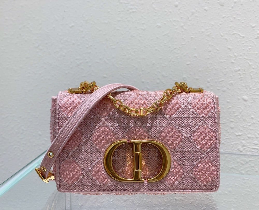 1:1 Replica Christian Dior Medium Dior Caro Bag Pink, For Women, Women’s Handbags 25.5cm/10in CD
