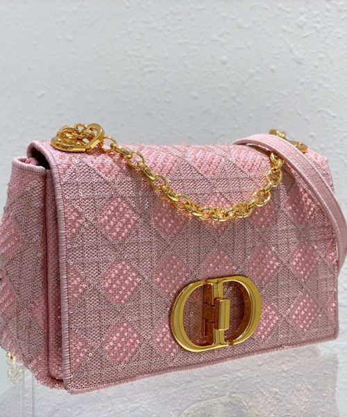 1:1 Replica Christian Dior Medium Dior Caro Bag Pink, For Women, Women’s Handbags 27.5cm/10.8in CD