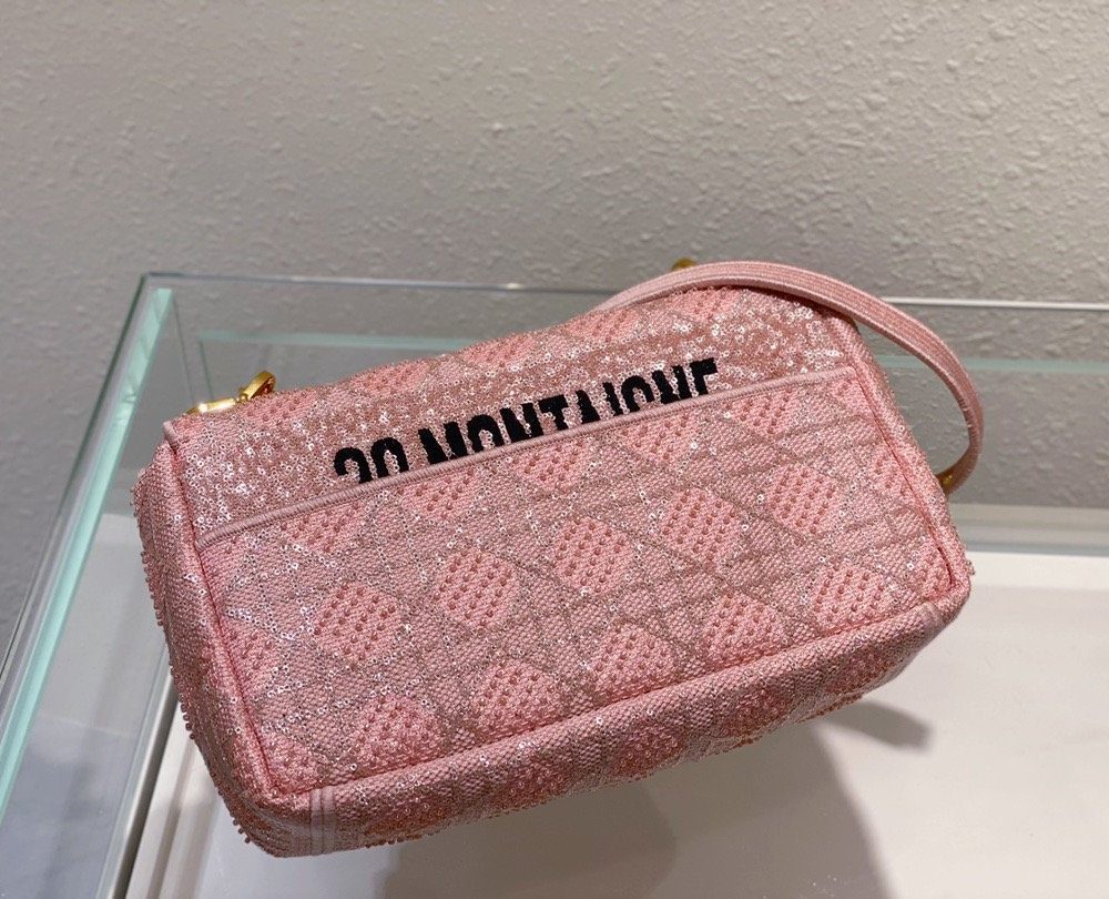 1:1 Replica Christian Dior Medium Dior Caro Bag Pink, For Women, Women’s Handbags 27.5cm/10.8in CD