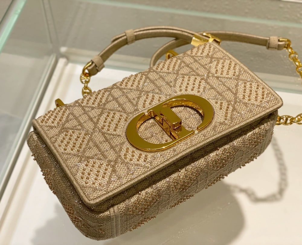 1:1 Replica Christian Dior Medium Dior Caro Bag Yellow, For Women, Women’s Handbags 25.5cm/10in CD