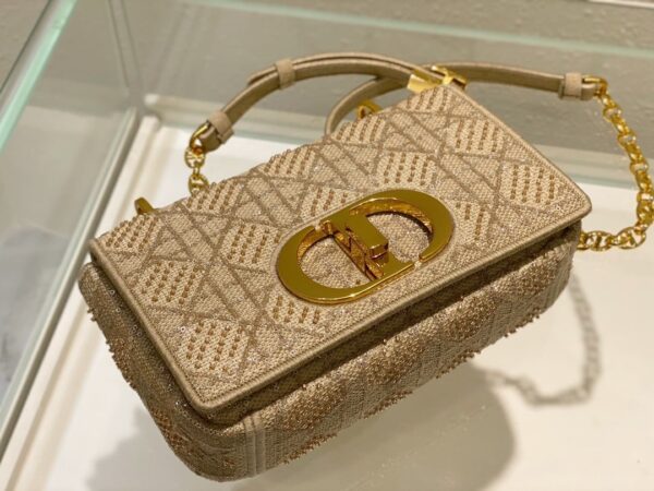 1:1 Replica Christian Dior Medium Dior Caro Bag Yellow, For Women, Women’s Handbags 25.5cm/10in CD