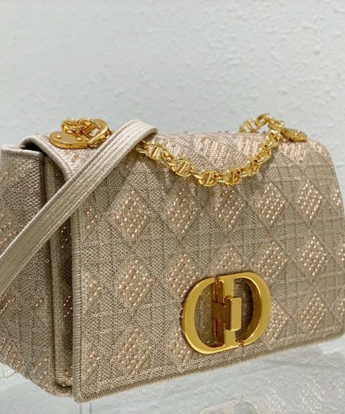 1:1 Replica Christian Dior Medium Dior Caro Bag Yellow, For Women, Women’s Handbags 27.5cm/10.8in CD