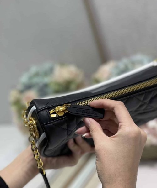 1:1 Replica Christian Dior Medium Dior Vibe Hobo Bag Black Cannage, Black, For Women Women's Handbags, Crossbody Bags, 30cm CD M7201ONOA_M911