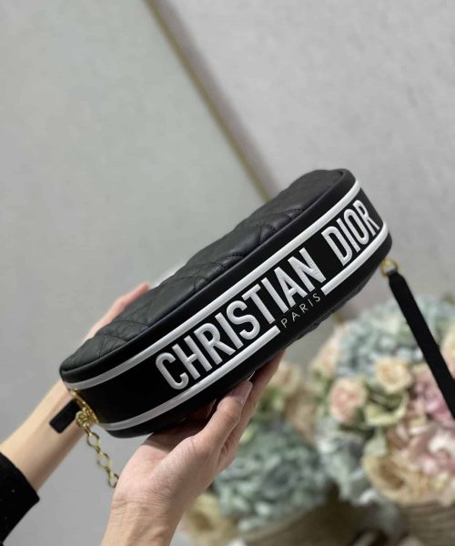 1:1 Replica Christian Dior Medium Dior Vibe Hobo Bag Black Cannage, Black, For Women Women's Handbags, Crossbody Bags, 30cm CD M7201ONOA_M911