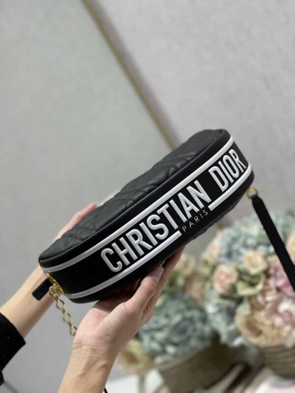 1:1 Replica Christian Dior Medium Dior Vibe Hobo Bag Black Cannage, Black, For Women Women's Handbags, Crossbody Bags, 30cm CD M7201ONOA_M911
