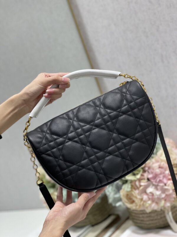 1:1 Replica Christian Dior Medium Dior Vibe Hobo Bag Black Cannage, Black, For Women Women's Handbags, Crossbody Bags, 30cm CD M7201ONOA_M911