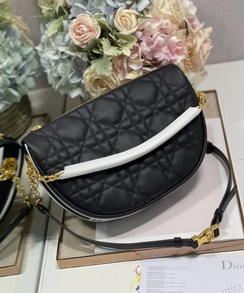 1:1 Replica Christian Dior Medium Dior Vibe Hobo Bag Black Cannage, Black, For Women Women's Handbags, Crossbody Bags, 30cm CD M7201ONOA_M911
