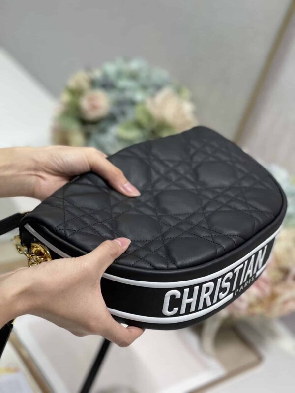 1:1 Replica Christian Dior Medium Dior Vibe Hobo Bag Black Cannage, Black, For Women Women's Handbags, Crossbody Bags, 30cm CD M7201ONOA_M911