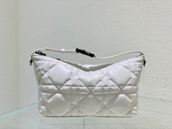 1:1 Replica Christian Dior Medium DiorTravel Nomad Pouch White, For Women, Women’s Handbags 8.5in/22cm CD S5554BMIG_M030
