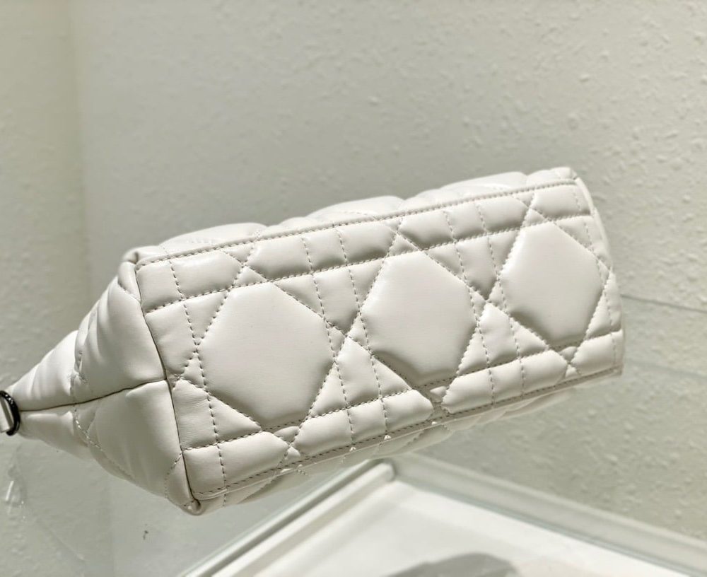 1:1 Replica Christian Dior Medium DiorTravel Nomad Pouch White, For Women, Women’s Handbags 8.5in/22cm CD S5554BMIG_M030