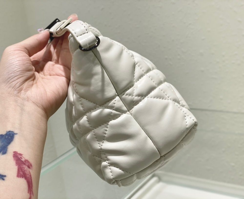 1:1 Replica Christian Dior Medium DiorTravel Nomad Pouch White, For Women, Women’s Handbags 8.5in/22cm CD S5554BMIG_M030