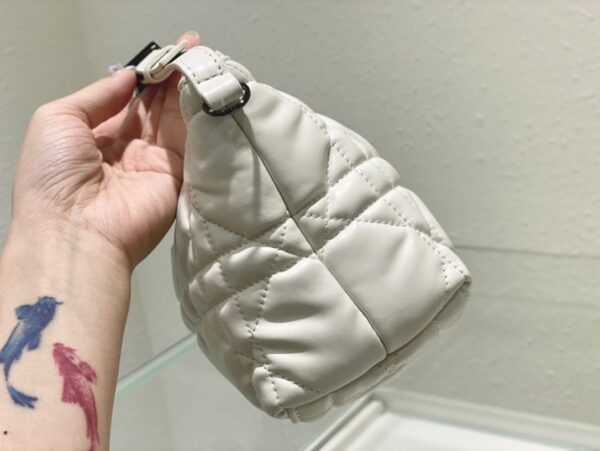 1:1 Replica Christian Dior Medium DiorTravel Nomad Pouch White, For Women, Women’s Handbags 8.5in/22cm CD S5554BMIG_M030
