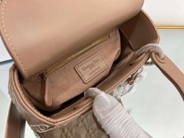 1:1 Replica Christian Dior Medium Lady Bag Cannage with Beaded Motif, Brown, For Women Women’s Handbags, Crossbody Bags, 20cm CD