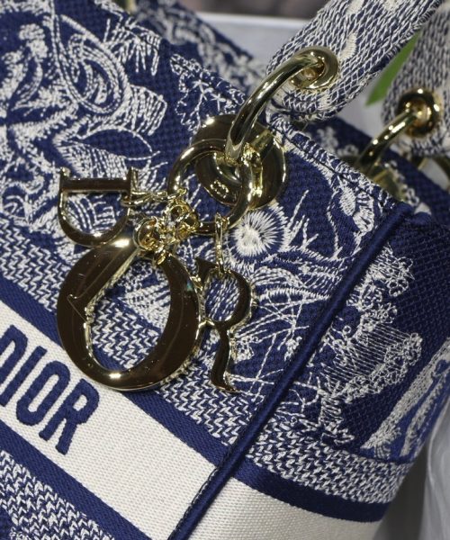 1:1 Replica Christian Dior Medium Lady D-Lite Bag Blue, For Women, Women’s Handbags 24cm/9.5in CD M0565ORGO_M928