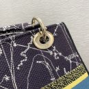 1:1 Replica Christian Dior Medium Lady D-Lite Bag Dior Constellation Embroidery, Blue, For Women Women's Handbags, Crossbody Bags, 24cm CD M0565ORHP_M928