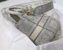 1:1 Replica Christian Dior Medium Lady D-Lite Bag Grey, For Women, Women’s Handbags 24cm/9.5in CD