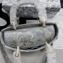 1:1 Replica Christian Dior Medium Lady D-Lite Bag Grey, For Women, Women’s Handbags 24cm/9.5in CD