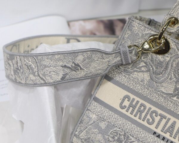 1:1 Replica Christian Dior Medium Lady D-Lite Bag Grey, For Women, Women’s Handbags 24cm/9.5in CD