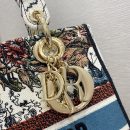1:1 Replica Christian Dior Medium Lady D-Lite Bag Latte Multicolor Dior Constellation Embroidery, Latte, For Women Women's Handbags, Crossbody Bags, 24cm CD M0565ORHP_M941