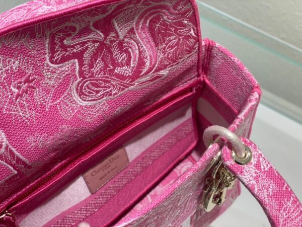 1:1 Replica Christian Dior Medium Lady D-Lite Bag Pink, For Women, Women’s Handbags 24cm/9.5in CD M0565OROC_M956