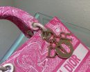 1:1 Replica Christian Dior Medium Lady D-Lite Bag Pink, For Women, Women’s Handbags 24cm/9.5in CD M0565OROC_M956