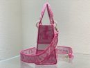 1:1 Replica Christian Dior Medium Lady D-Lite Bag Pink, For Women, Women’s Handbags 24cm/9.5in CD M0565OROC_M956