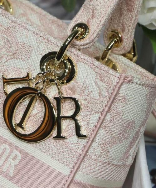 1:1 Replica Christian Dior Medium Lady D-Lite Bag Pink, For Women, Women’s Handbags 24cm/9.5in CD M0565OTDT_M912