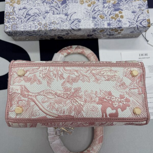 1:1 Replica Christian Dior Medium Lady D-Lite Bag Pink, For Women, Women’s Handbags 24cm/9.5in CD M0565OTDT_M912
