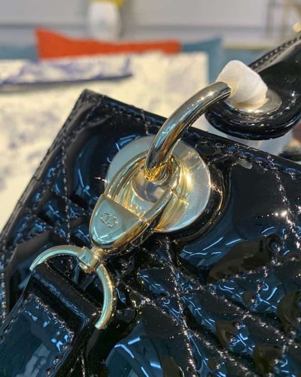 1:1 Replica Christian Dior Medium Lady Dior Bag Black Cannage For Women 9.5in/24cm CD M0565ONGE_M900