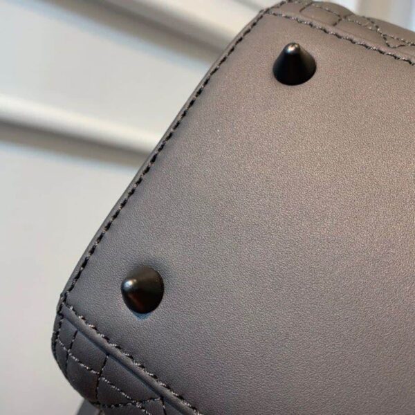 1:1 Replica Christian Dior Medium Lady Dior Bag Matte Hardware Black Ultramatte For Women 9.5in/24cm CD M0565SLOI_M989