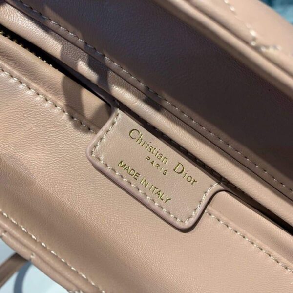1:1 Replica Christian Dior Medium Lady Dior Bag Rose Des Vents For Women 9.5in/24cm CD