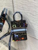 1:1 Replica Christian Dior Mimi Dior Book Tote Phone Bag Black, For Women, Women’s Handbags 7in/18cm CD