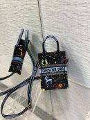 1:1 Replica Christian Dior Mimi Dior Book Tote Phone Bag Black, For Women, Women’s Handbags 7in/18cm CD