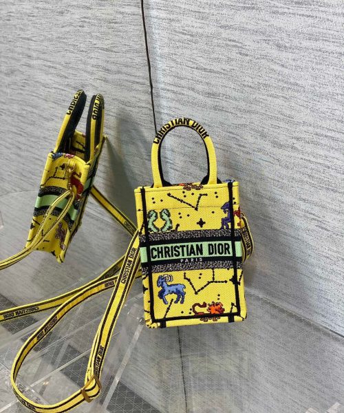 1:1 Replica Christian Dior Mimi Dior Book Tote Phone Bag White, For Women, Women’s Handbags 7in/18cm CD S5555CRTY_M941