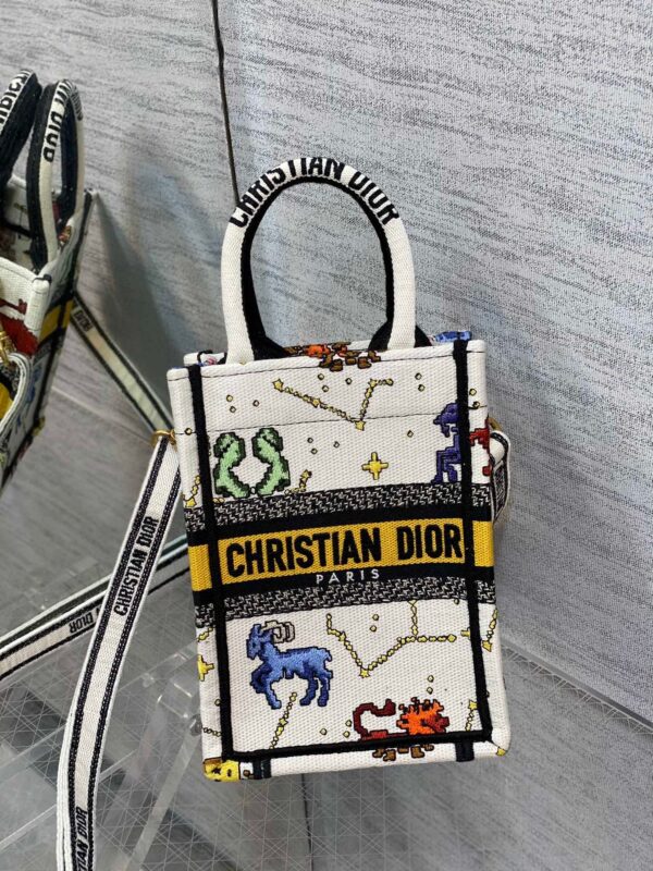 1:1 Replica Christian Dior Mimi Dior Book Tote Phone Bag Yellow, For Women, Women’s Handbags 7in/18cm CD S5555CRTY_M930