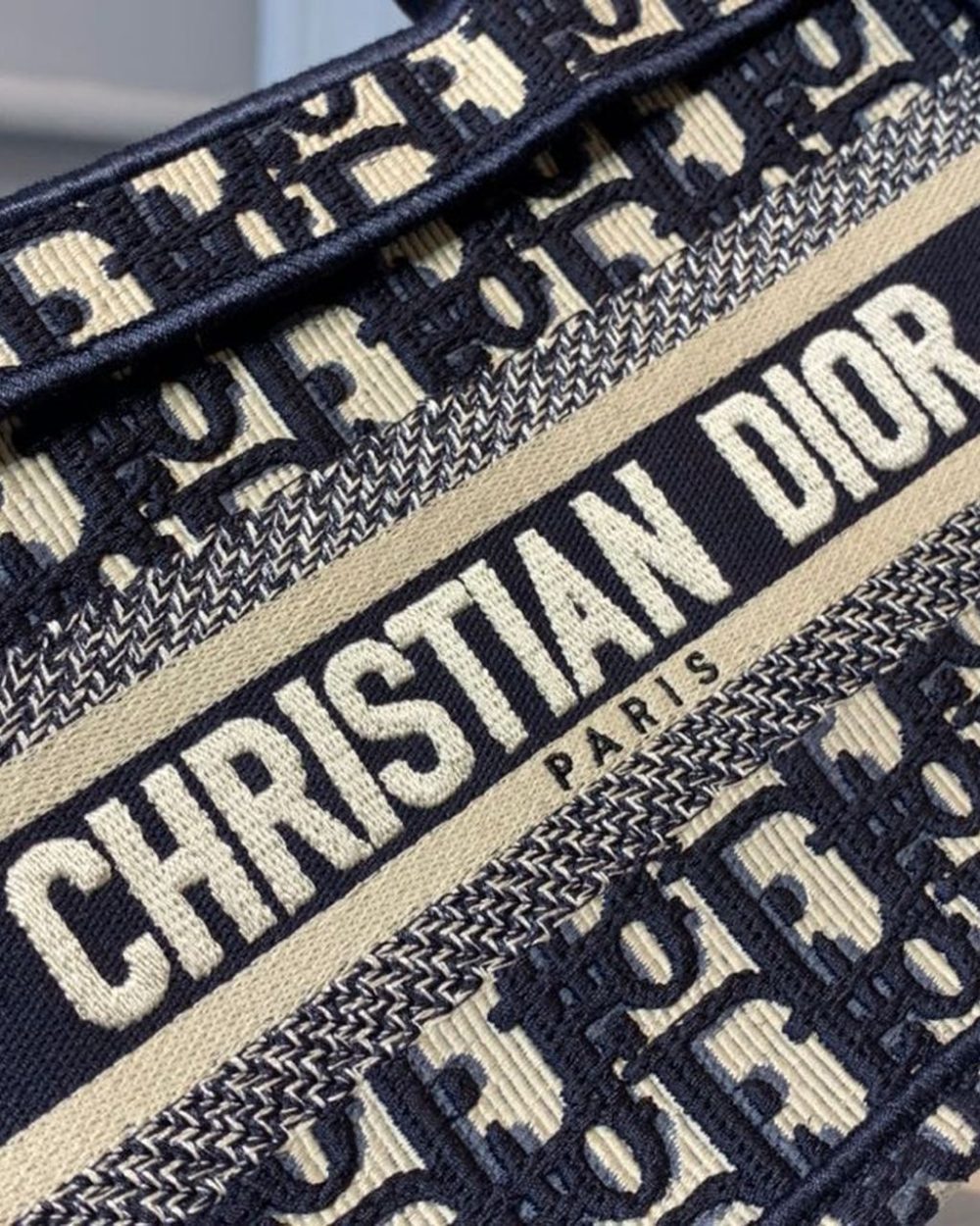 1:1 Replica Christian Dior Mini Dior Book Tote Bag Blue By Maria Grazia Chiuri For Women 9in/23cm CD S5475ZRIW_M928