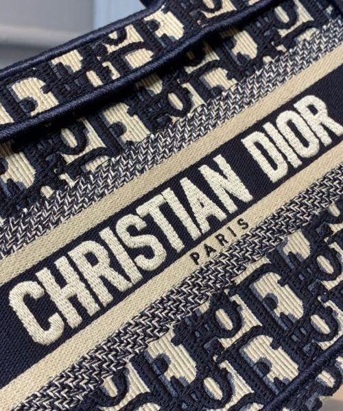 1:1 Replica Christian Dior Mini Dior Book Tote Bag Blue By Maria Grazia Chiuri For Women 9in/23cm CD S5475ZRIW_M928