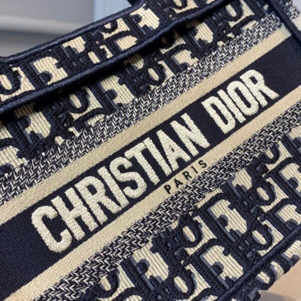 1:1 Replica Christian Dior Mini Dior Book Tote Bag Blue By Maria Grazia Chiuri For Women 9in/23cm CD S5475ZRIW_M928