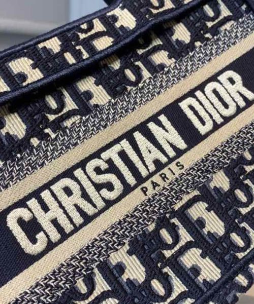 1:1 Replica Christian Dior Mini Dior Book Tote Bag Blue By Maria Grazia Chiuri For Women 9in/23cm CD S5475ZRIW_M928