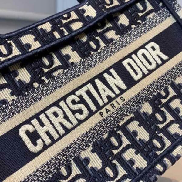 1:1 Replica Christian Dior Mini Dior Book Tote Bag Blue By Maria Grazia Chiuri For Women 9in/23cm CD S5475ZRIW_M928
