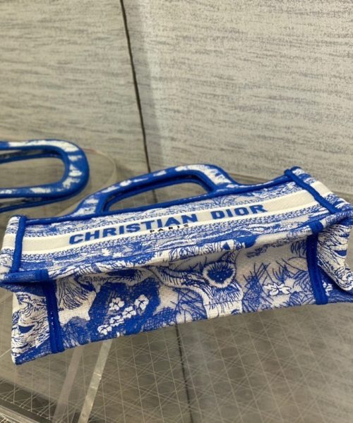 1:1 Replica Christian Dior Mini Dior Book Tote Blue, For Women Women’s Handbags 9in/23cm CD