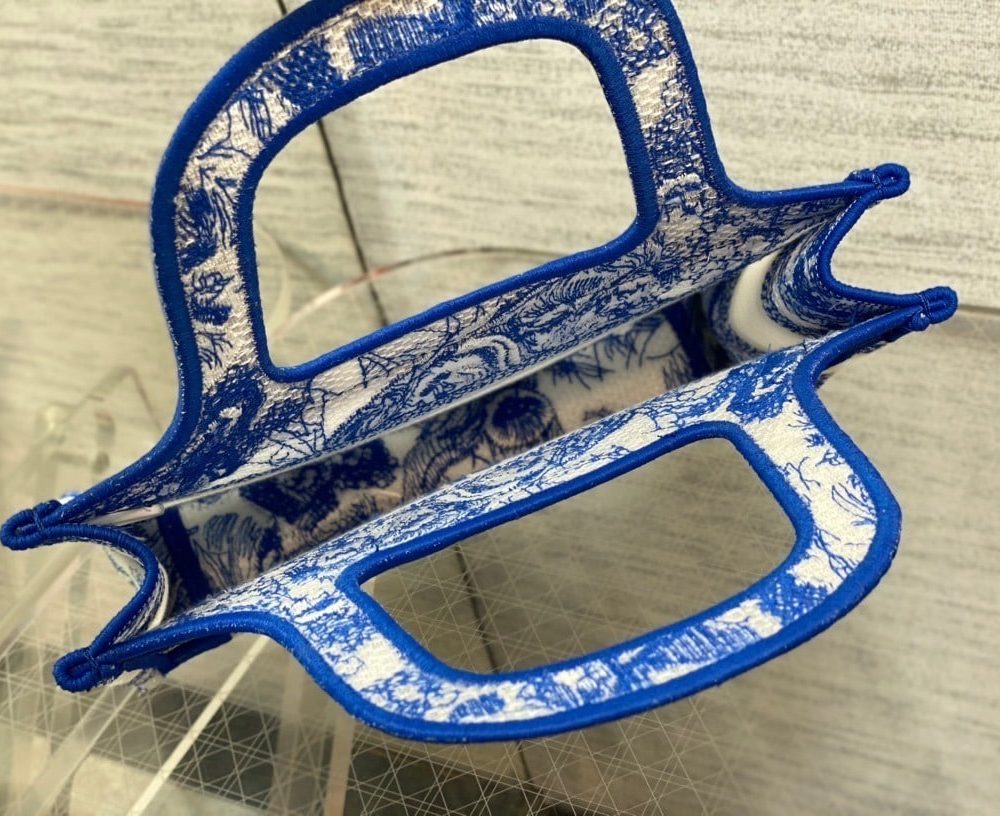 1:1 Replica Christian Dior Mini Dior Book Tote Blue, For Women Women’s Handbags 9in/23cm CD