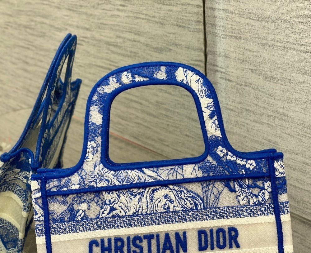 1:1 Replica Christian Dior Mini Dior Book Tote Blue, For Women Women’s Handbags 9in/23cm CD