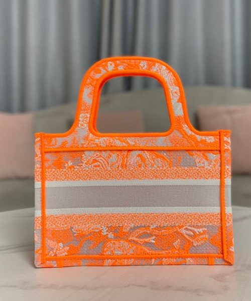1:1 Replica Christian Dior Mini Dior Book Tote Orange For Women, Women’s Handbags 9in/23cm CD S5475ZRVJ_M057