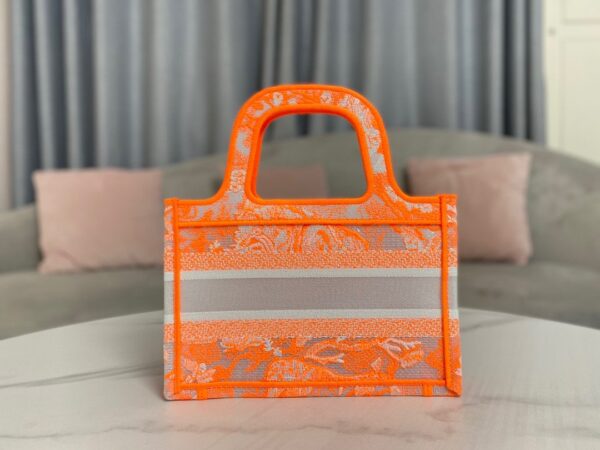 1:1 Replica Christian Dior Mini Dior Book Tote Orange For Women, Women’s Handbags 9in/23cm CD S5475ZRVJ_M057