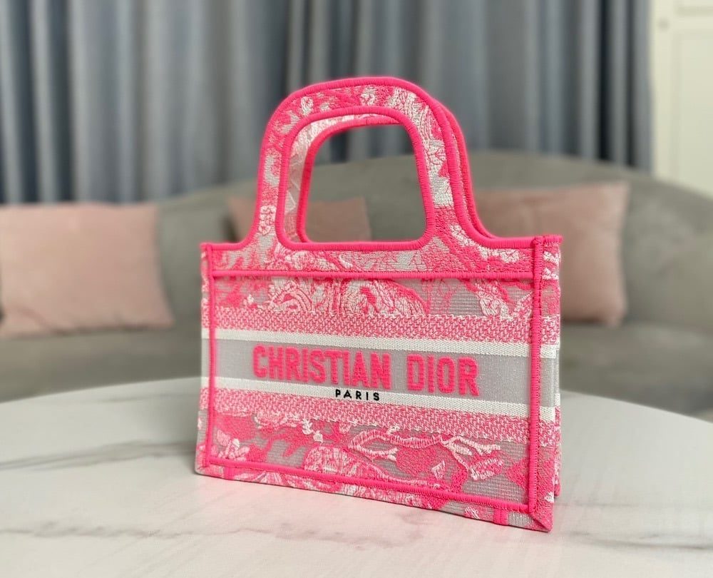 1:1 Replica Christian Dior Mini Dior Book Tote Pink, For Women, Women’s Handbags 9in/23cm CD S5475ZRVJ_M956