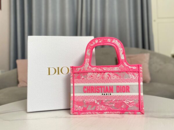 1:1 Replica Christian Dior Mini Dior Book Tote Pink, For Women, Women’s Handbags 9in/23cm CD S5475ZRVJ_M956